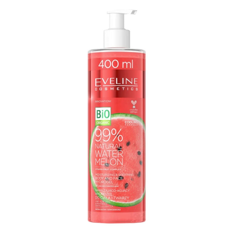 ژل آبرسان و تسکین دهنده بدن و صورت اولاین Natural Watermelon حجم 400