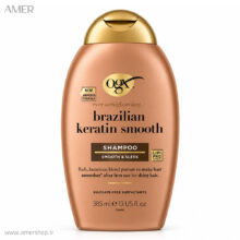 شامپو مو ضد وزی و نرم کننده او جی ایکس brazilian keratin smooth