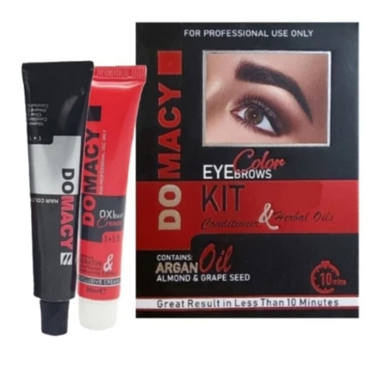 کیت رنگ ابرو دوماسی شماره 8 نسکافه ای