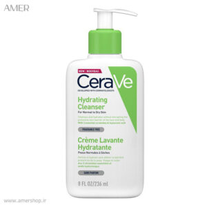 ژل شستشو صورت پوست خشک سراوی Hydrating Cleanser حجم 473