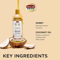 شامپو موی فر آفریکانو Honey Coconut Oil