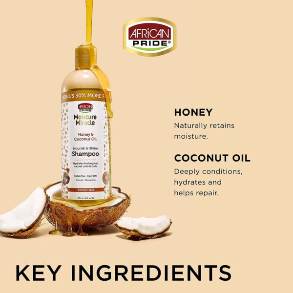 شامپو موی فر آفریکانو Honey Coconut Oil