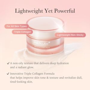 کرم مرطوب کننده مدی کیوب Triple Collagen
