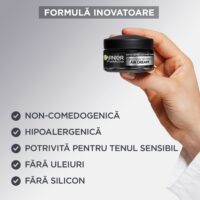 کرم مات کننده پوست چرب گارنیر AHA BHA Charcoal