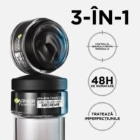 کرم مات کننده پوست چرب گارنیر AHA BHA Charcoal