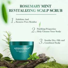 اسکراپ احیا کننده موی آرگان میداس ROSEMARY MINT