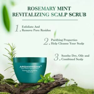 اسکراپ احیا کننده موی آرگان میداس ROSEMARY MINT