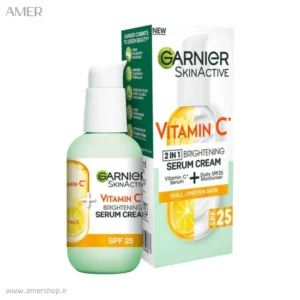 سرم کرم روشن کننده و ضدلک گارنیر Vitamin Cحجم 50