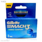 خودتراش ژیلت Mach3 Turbo Comfort بسته ۲ عددی