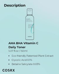 تونر ویتامین سی کوزارکس AHA-BHA