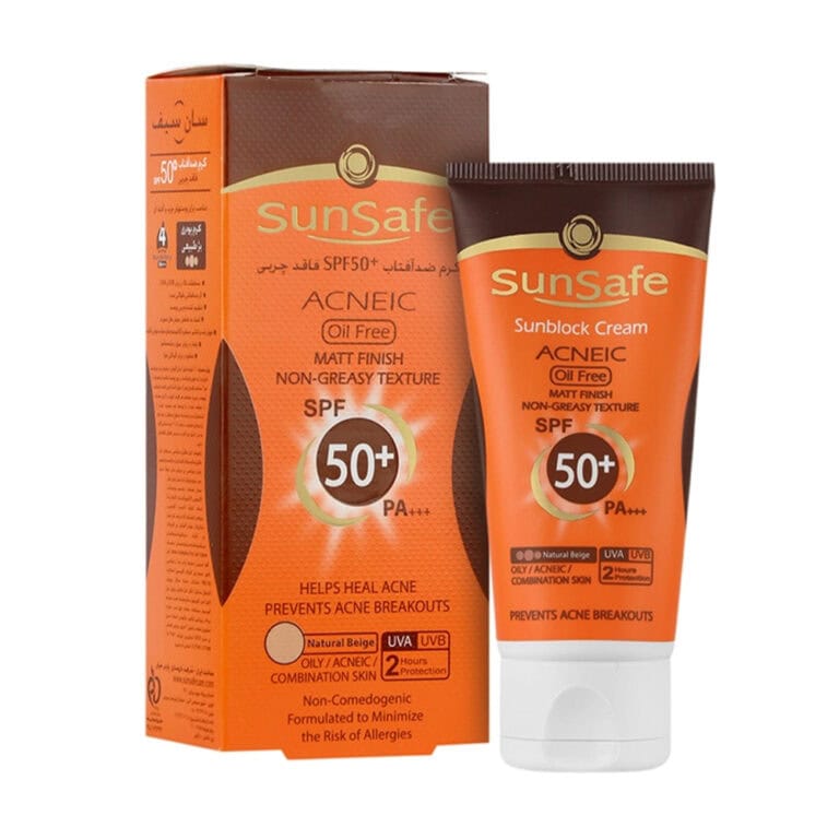 ضد آفتاب بی رنگ آنتی آکنه سان سیف