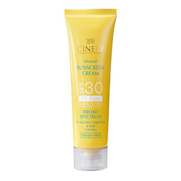 کرم ضدآفتاب مینرال SPF30 بی رنگ سینره