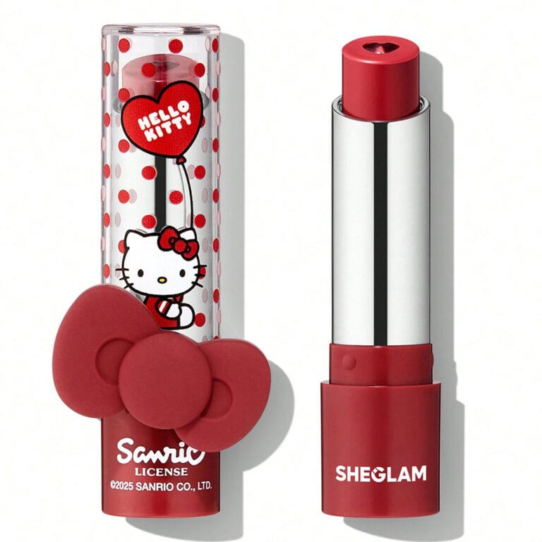 رژ لب و آبرسان شیگلم Hello Kitty رنگ Love Letter