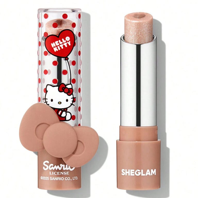 رژلب و آبرسان شیگلم Hello Kitty رنگ Smitten Kitten