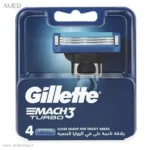 یدک ژیلت Mach 3 turbo بسته 4 عددی