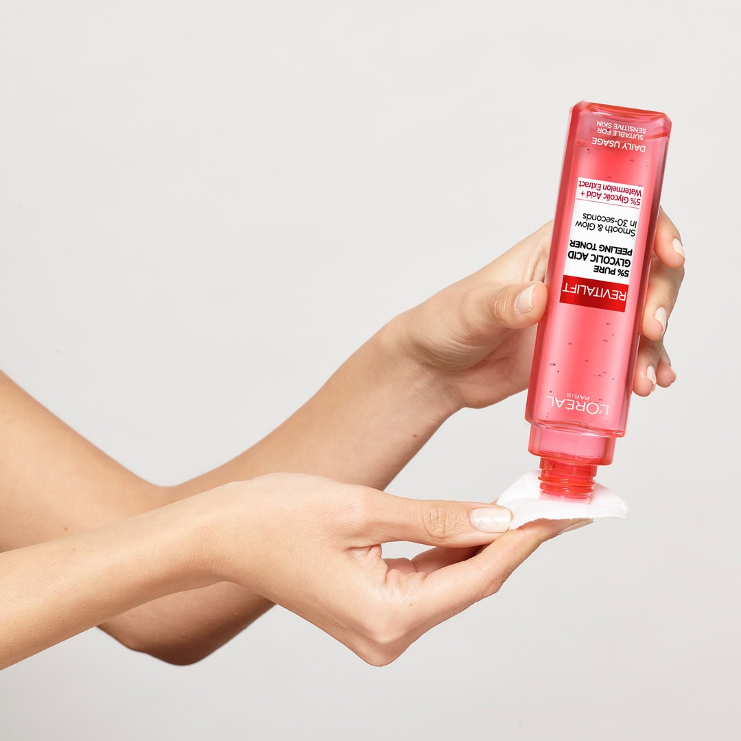 تونر-روشن-کننده-و-ضد-لک-پیلینگ-اسید-گلیکولیک-5-لورال-مدل-رویتالیفت-حجم-180-میل1