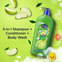 شامپو کودک 3 در 1 رایحه سیب سواو