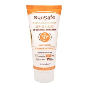ضدآفتاب فلوئید بی رنگ سان سیف SENSI SPF 50