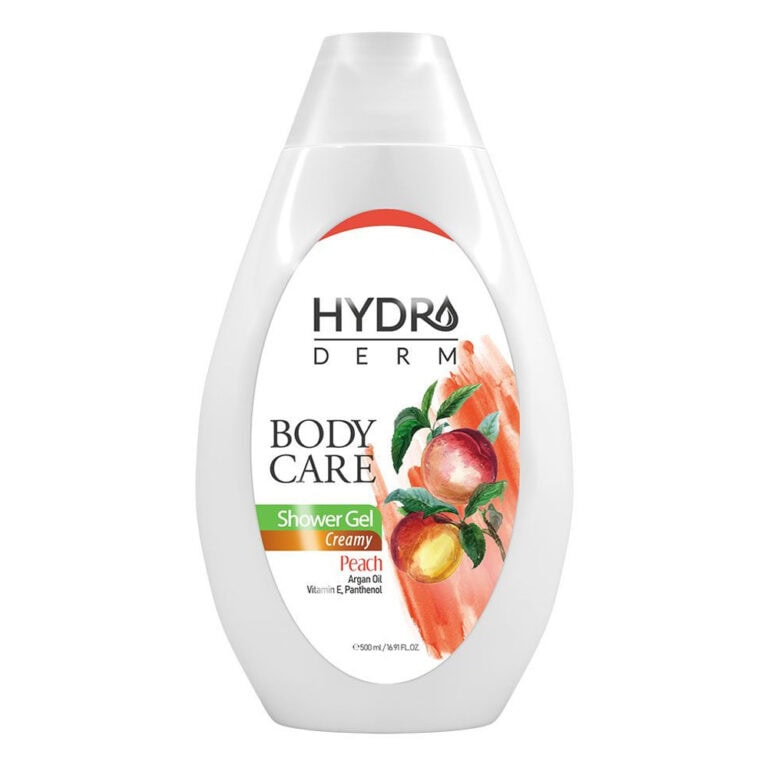 شامپو بدن کرمی با رایحه هلو و آرگان هیدرودرم