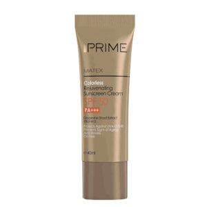 کرم ضد آفتاب بی رنگ جوان کننده پرایم SPF50