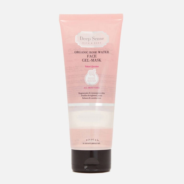 ژل ماسک مرطوب کننده پوست گلاب دیپ سنس