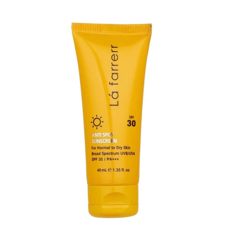ضدآفتاب بی رنگ پوست خشک لافارر SPF 30