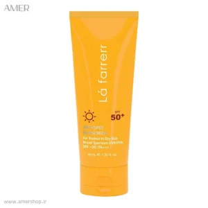ضدآفتاب بی رنگ پوست خشک لافارر SPF50