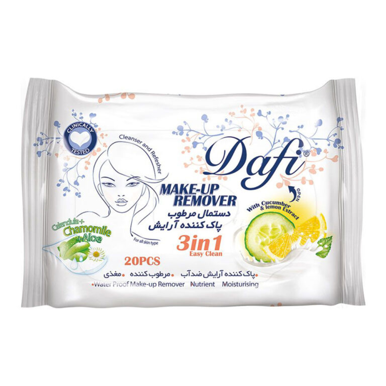 دستمال مرطوب پاک کننده آرایش دافی 3IN1