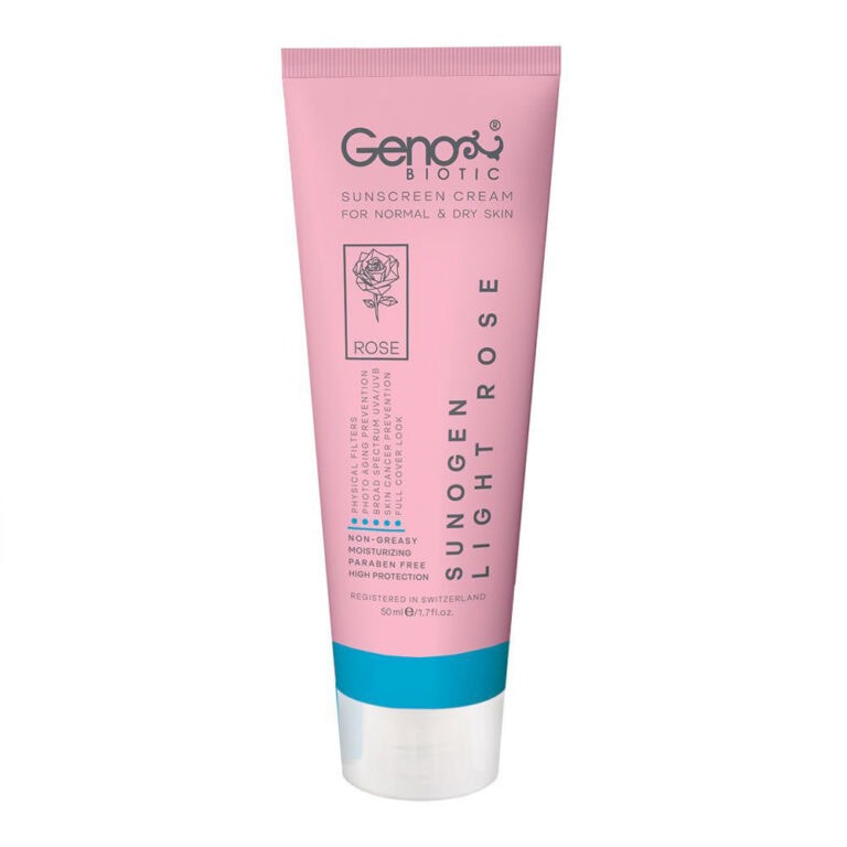 ضدآفتاب رنگی ژنوبایوتیک ROSE SPF50