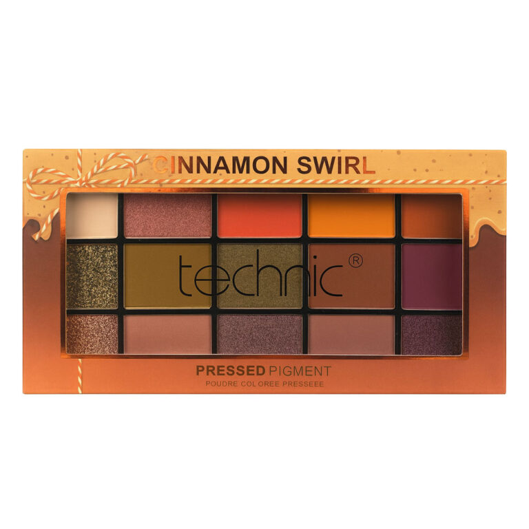 پالت سایه چشم ۱۵ رنگ تکنیک Cinnamon Swirl