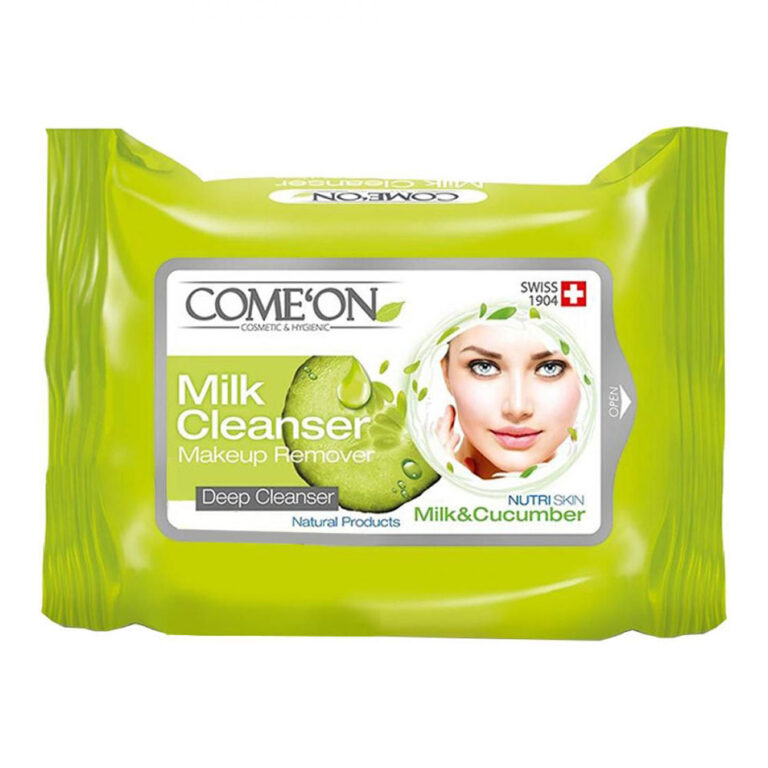دستمال مرطوب پاک کننده آرایشی کامان milk cleanser