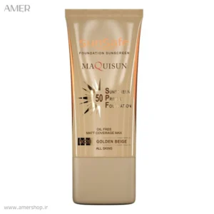 ضد آفتاب کرم‌ پودری بژ طلایی مکی‌ سان SPF50 NC20 سان سیف