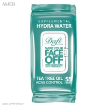 دستمال مرطوب پاک کننده آرایش دافی hydra water