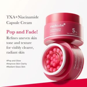 کرم ضد لک و روشن کننده ترانگزامیک اسید و نیاسینامید مدی کیوب Medicube TXA Niacinamide Capsule Cream 1 450x450 1