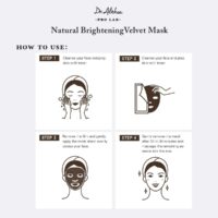 ماسک ورقه ای روشن کننده دکتر آلتیا Velvet Mask
