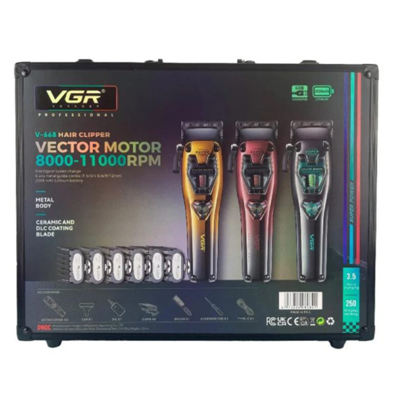 ماشین اصلاح موی سر شارژی وی جی ار سری V-668