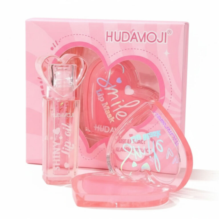 ست بالم لب و لیپ گلاس هدا موجی rose extract