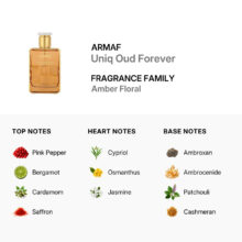 ادوپرفیوم مردانه آرماف Uniq Oud Forever