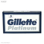 تیغ اصلاح Gillette Platinum استیل ضدزنگ بسته 5 عددی