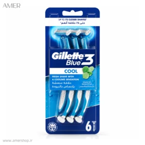 خودتراش مردانه ژیلت Gillette Blue3 Cool بسته 6 عددی