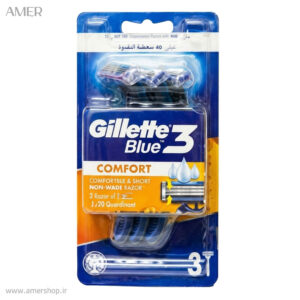 خود تراش ژیلت مدل Blue3 Comfort بسته 3 عددی