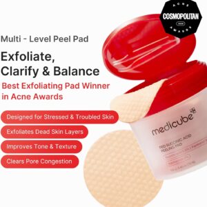 پد لایه‌بردار مدیکیوب Red Succinic Acid Peeling Pad
