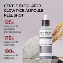 آمپول لایه بردار برنج سیاه دکتر ملاکسین Peel Shot Exfoliant