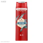 شامپو سر و بدن مردانه اولد اسپایس Old Spice Deep Sea 3in1