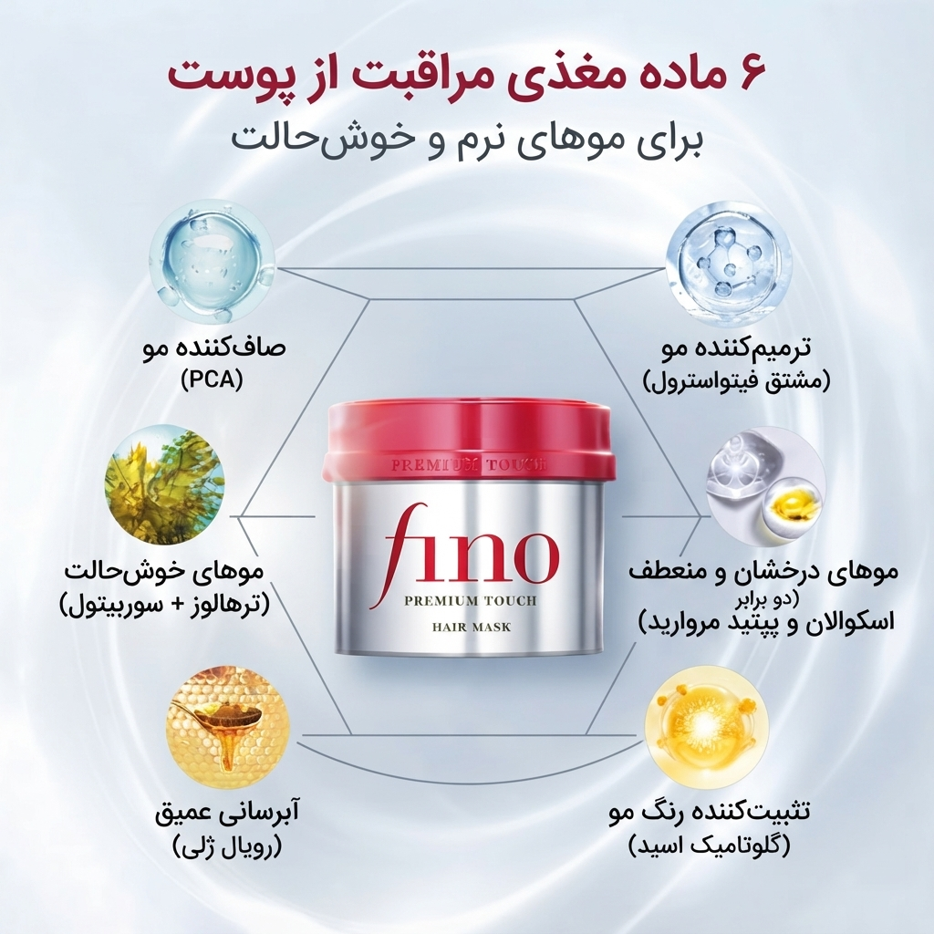 ماسک شیسیدو مدل fino premium touch