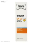 کرم ضد آفتاب spf50 حاوی مرطوب کننده پوست نرمال تا خشک رنگ بژ طبیعی رزاکلین