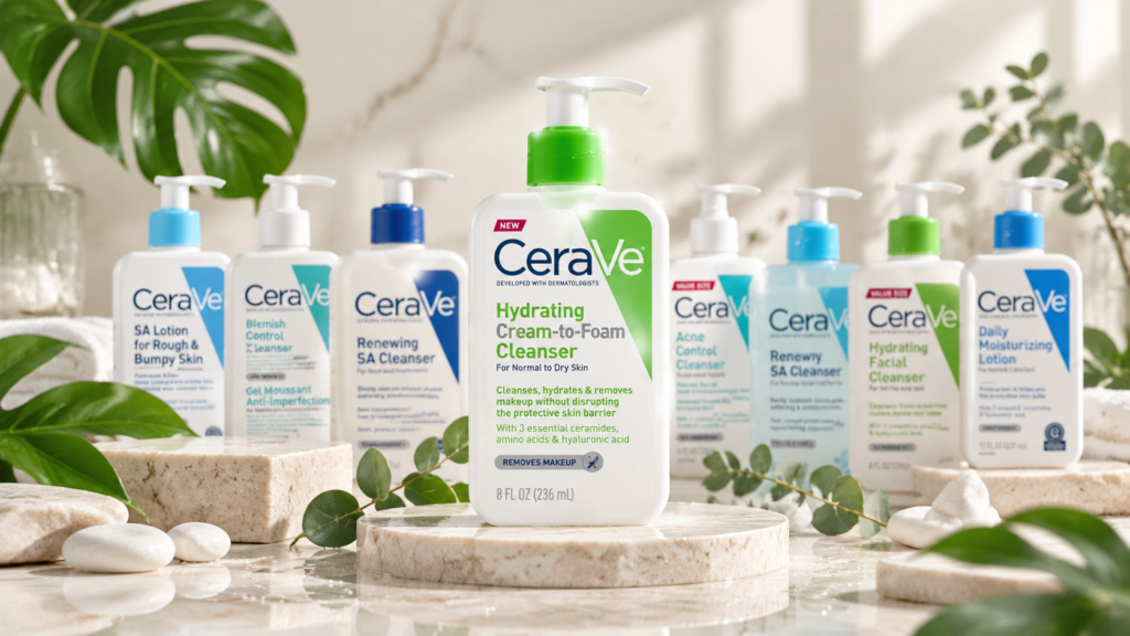 شوینده کرم به فوم آبرسان سراوی CeraVe Hydrating Cream-to-Foam Cleanser مناسب پوست نرمال تا خشک حجم 236 میل