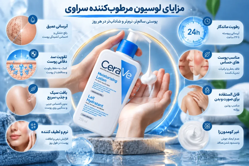  لوسیون مرطوب‌کننده سراوی CeraVe Daily Moisturizing Lotion