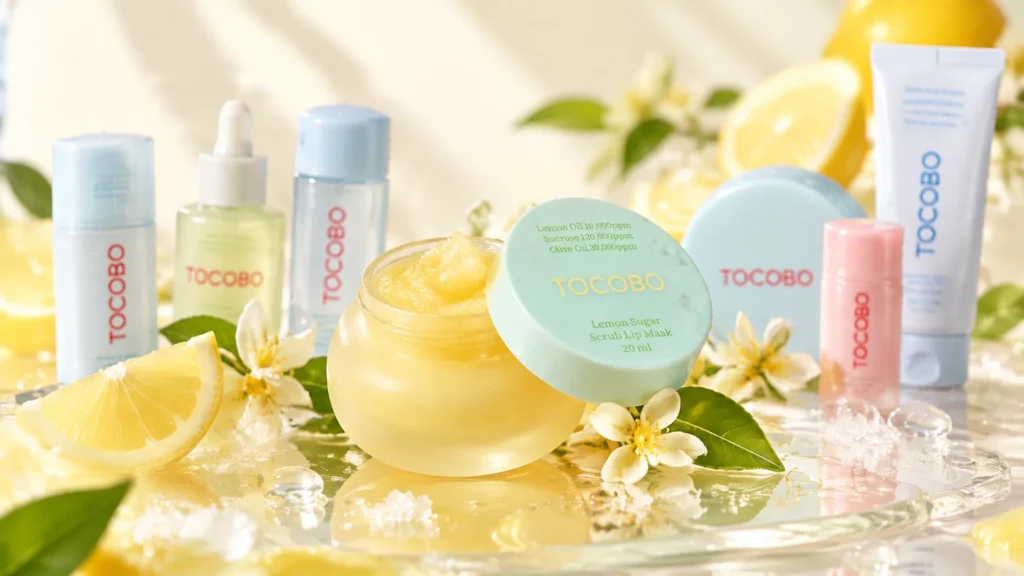 ماسک اسکراب لب لیمو شکر توکوبو TOCOBO Lemon Sugar Scrub Lip Mask حجم ۲۰ میلی‌لیتر