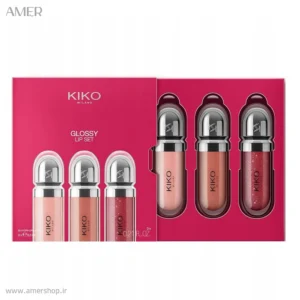 پک ۳ عددی لیپ گلاس کیکو میلانو Glossy Lip Set شماره 06,19 ,22